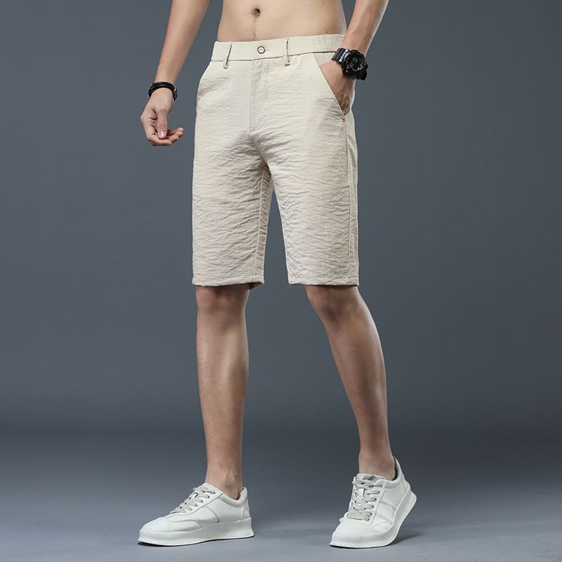 Lefitt - Mid Rise Plain Shorts