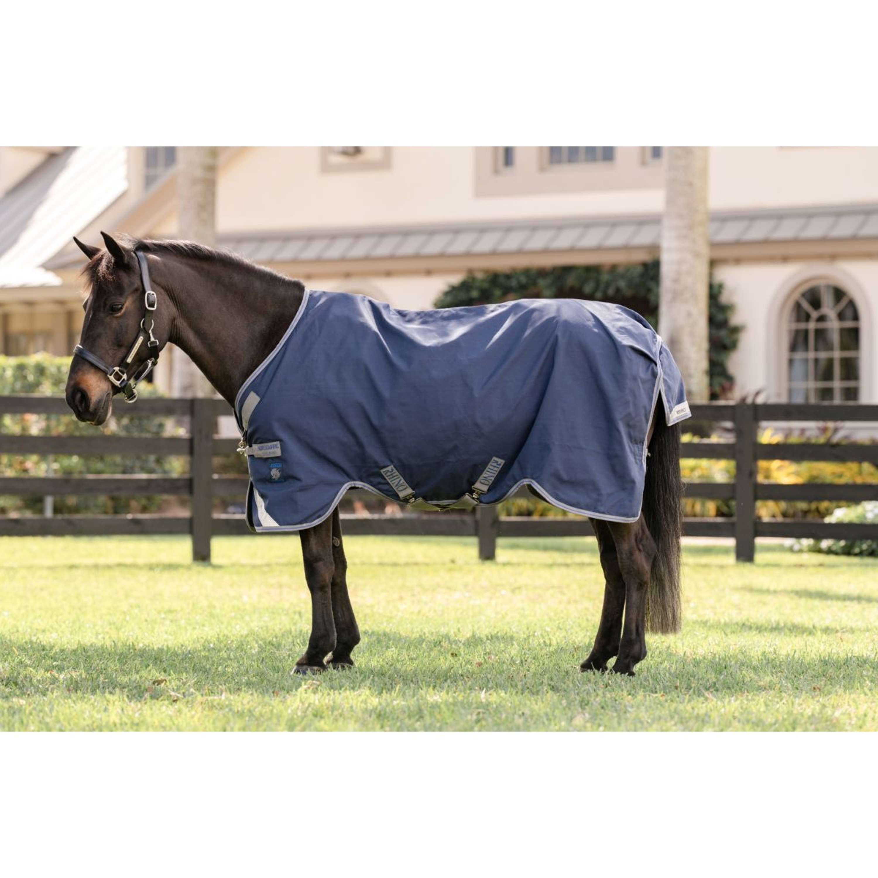Rhino Pony Turnout 250g Varilayer Navy/Titanium Grey/Classic Blue