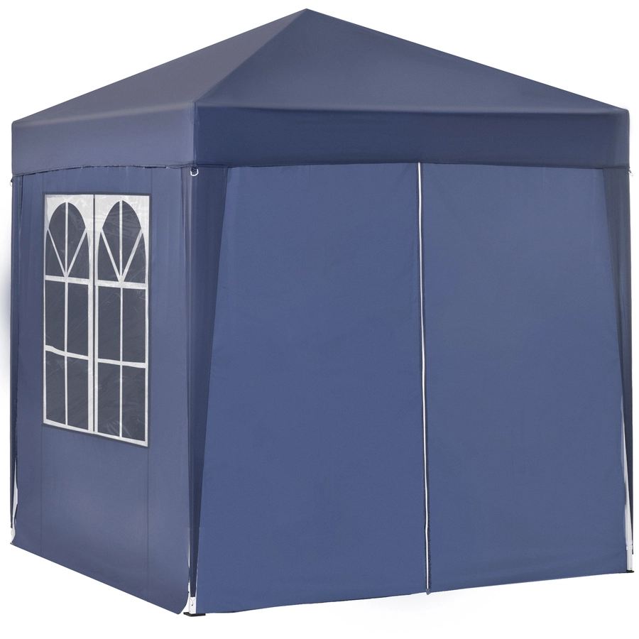 Outsunny Pavillon mit integrierten Klettverschlüssen blau