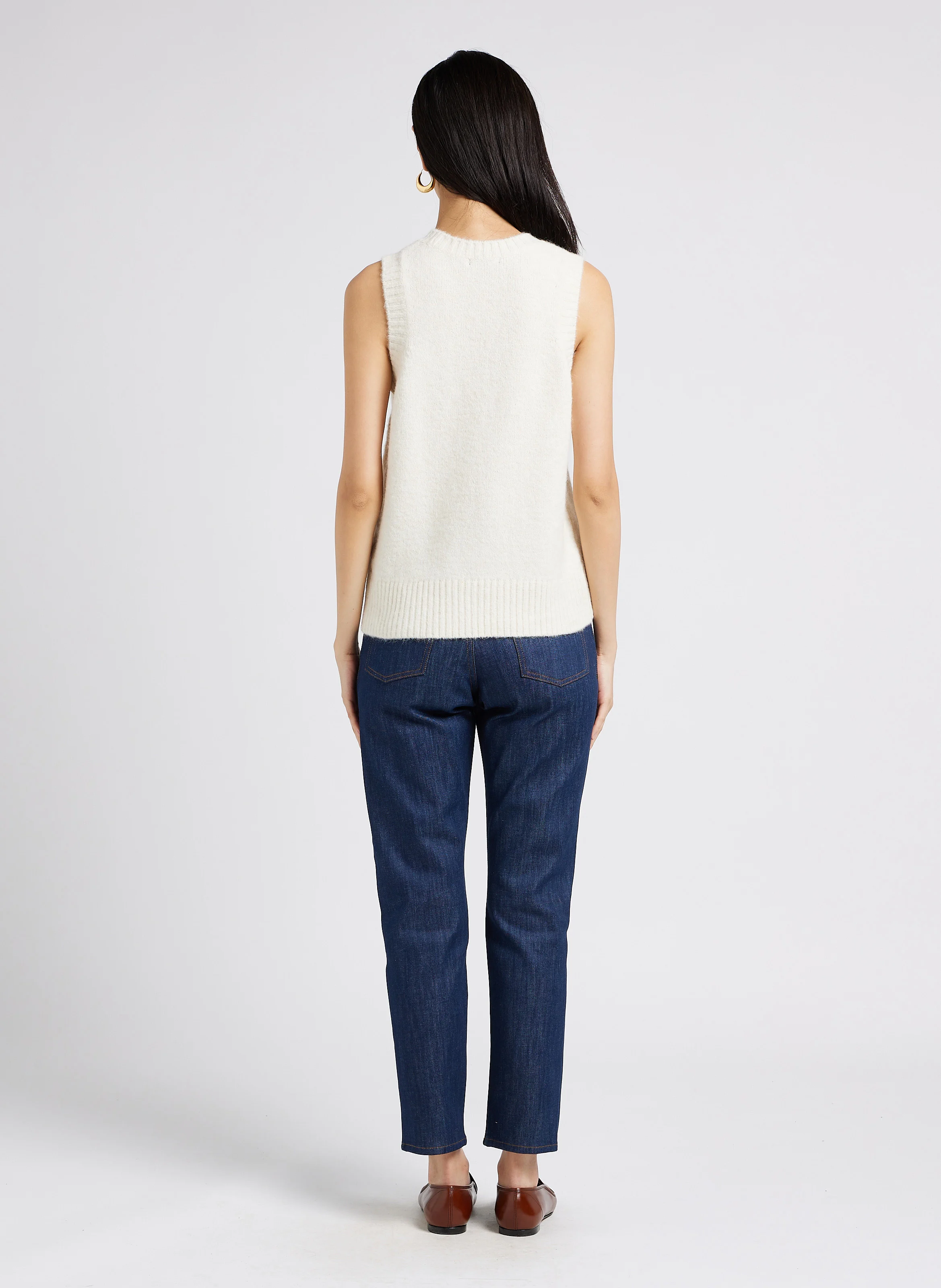 BARNEY - Jean girlfriend en coton | Bleu