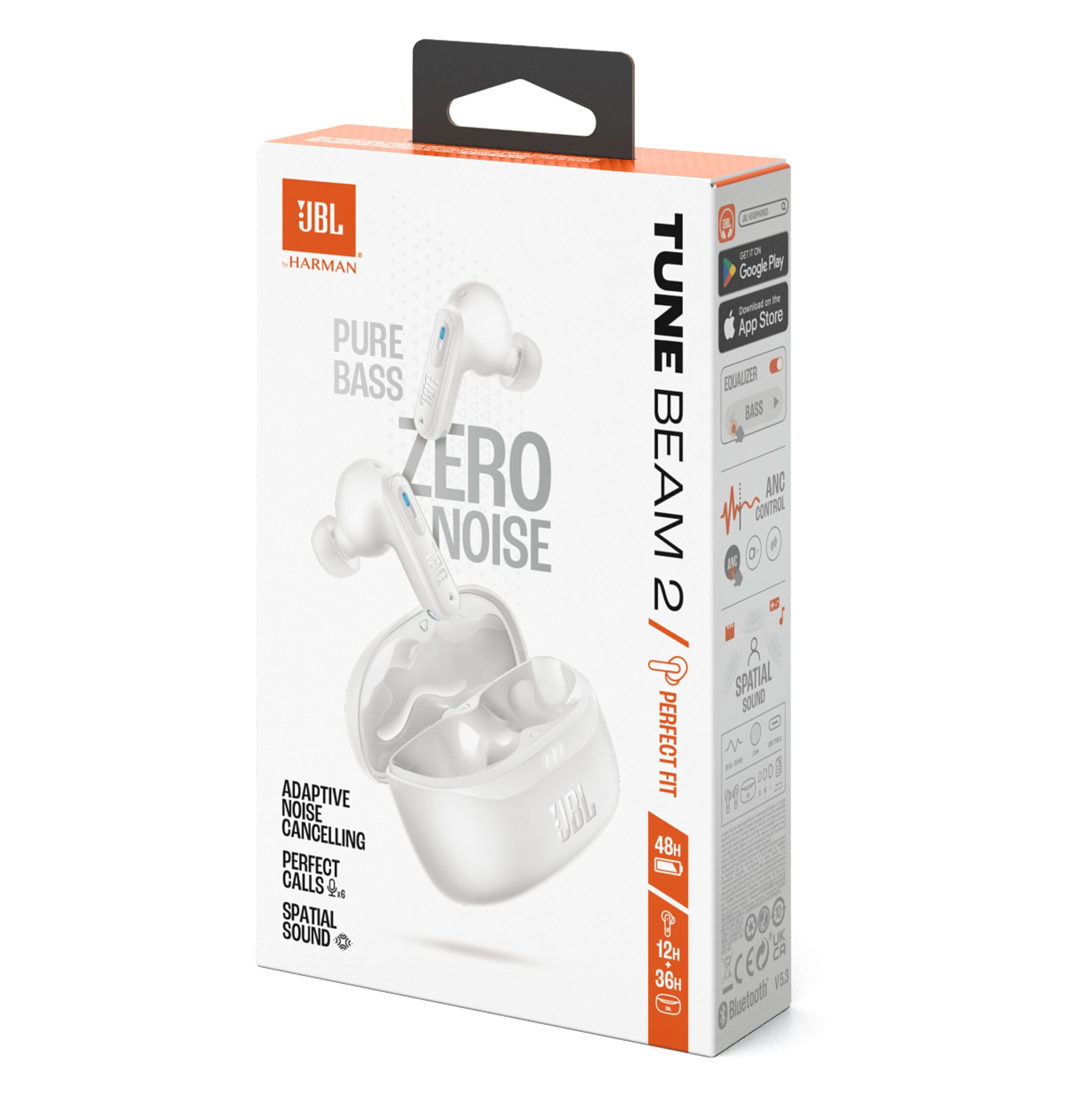 JBL Tune Beam 2 Hvit