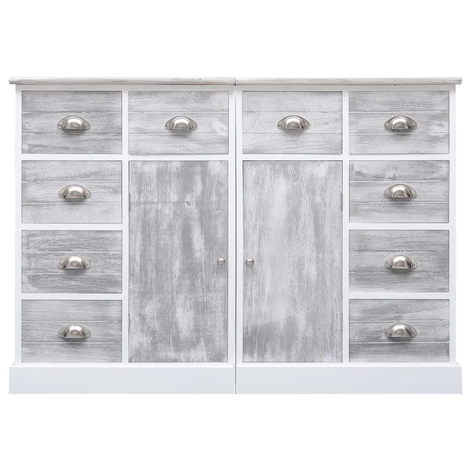 vidaXL - Dressoir - Grijs - Hout