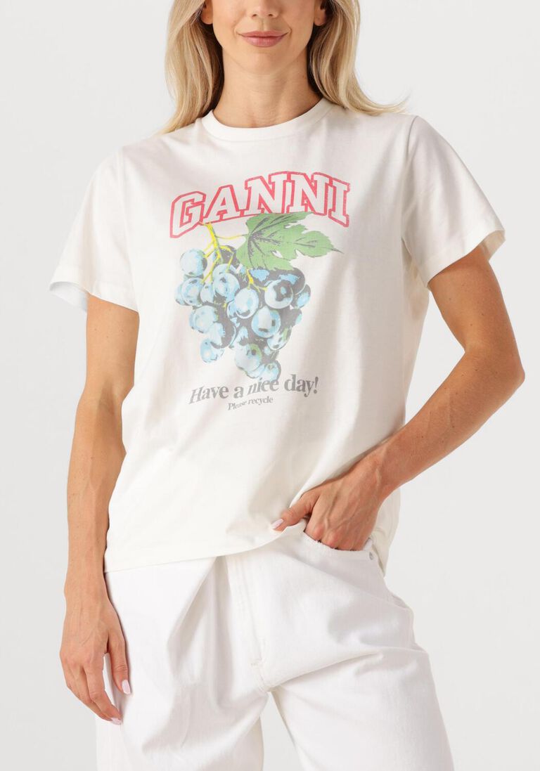 witte ganni tops & t-shirts t4230