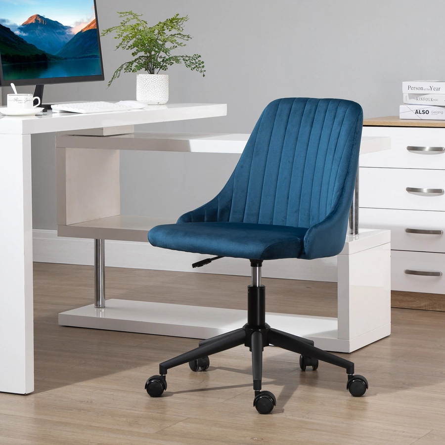 Vinsetto Bürostuhl ergonomisch geformt, high-end gaslift Blau