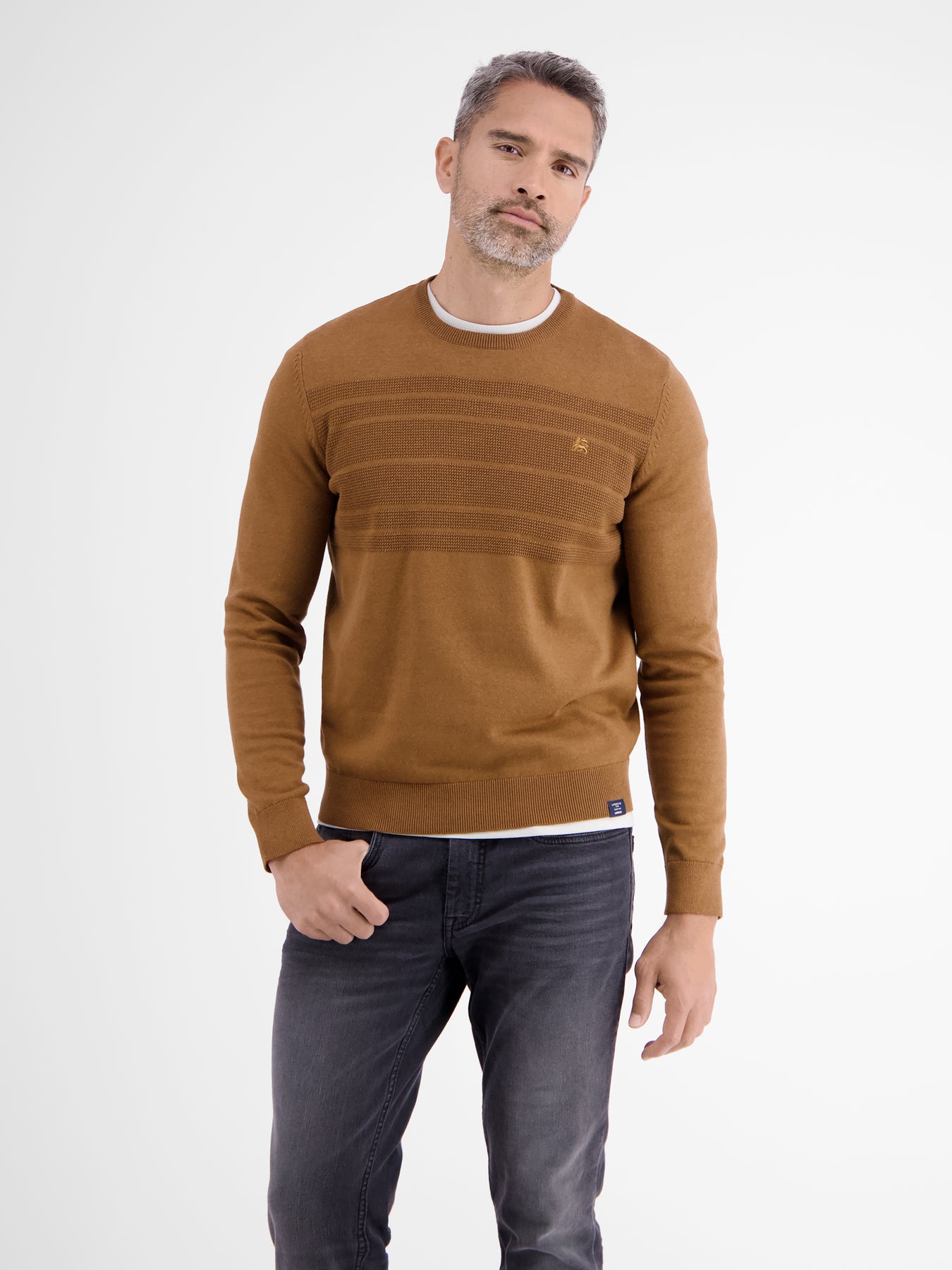 Strickpullover tonal gestreift