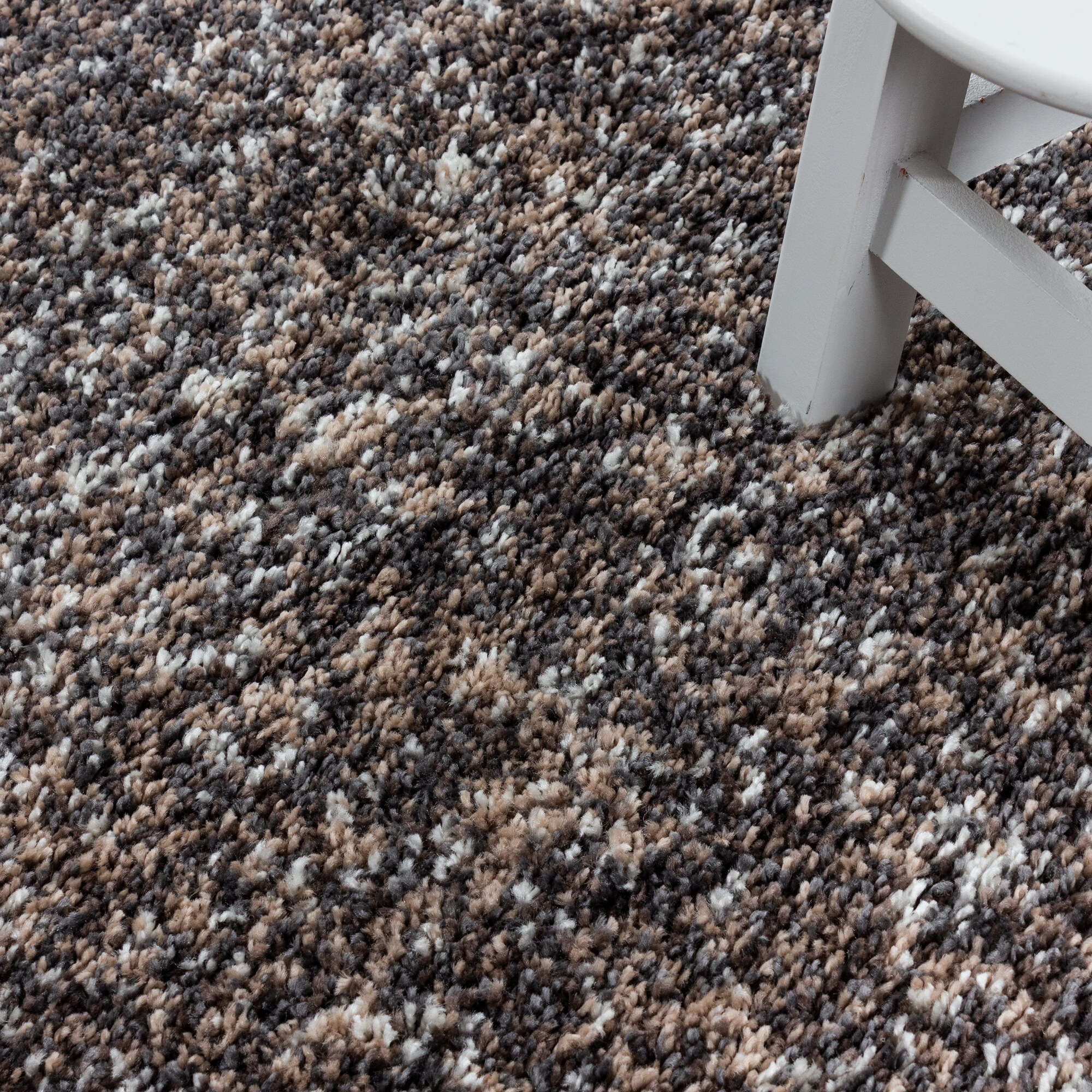 Modern Hochflor Teppich Flauschiger Langflor Teppich, Shaggy Flokati, Rechteckig