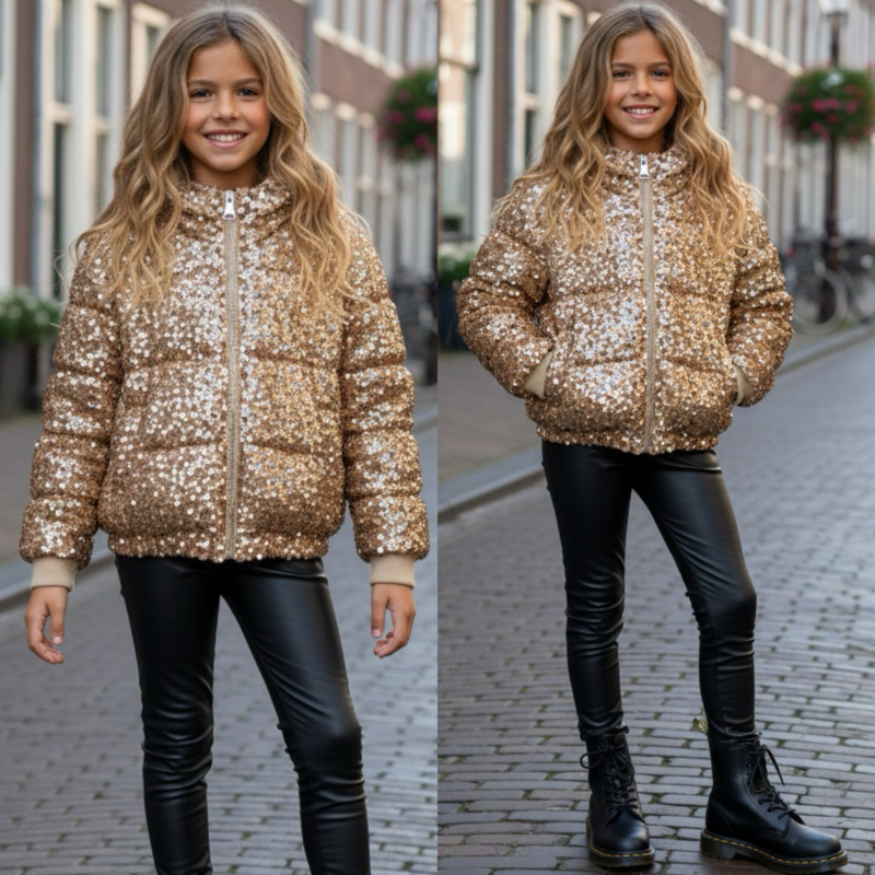 Golden Glow Winter Jacket