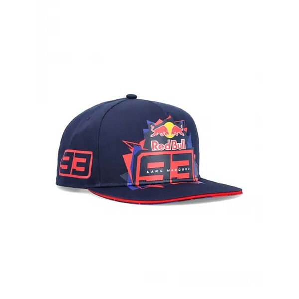 marc marquez - Casquette flat RedBull Bleu