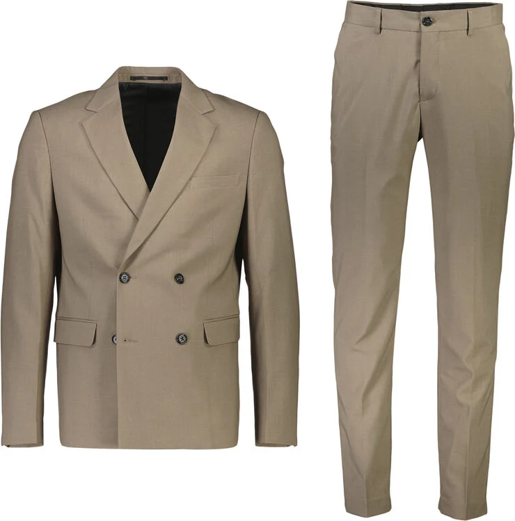 Lindbergh Plain DB mens suit Sand