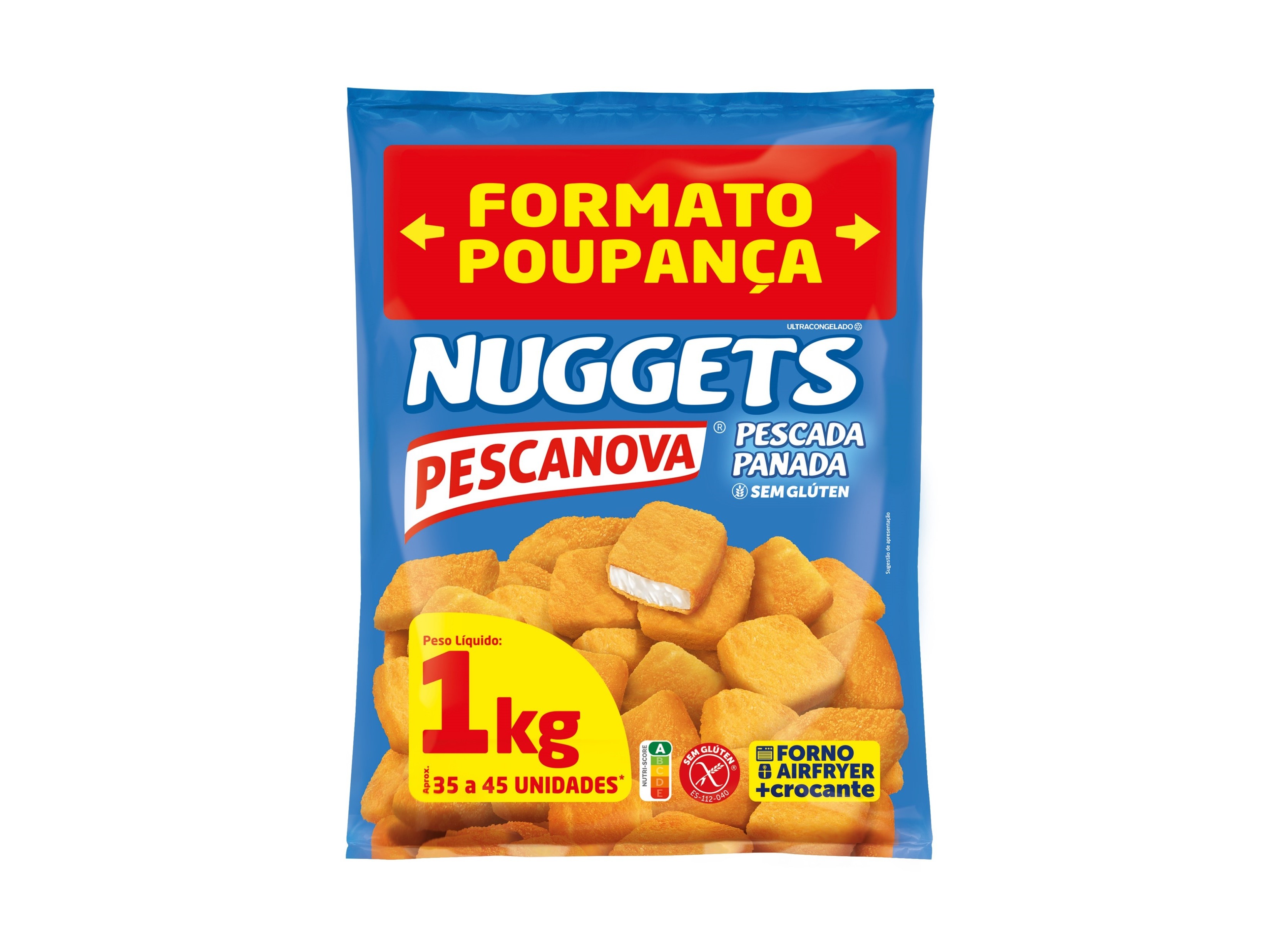 NUGGETS PESCADA PESCANOVA SEM GLÚTEN 1KG