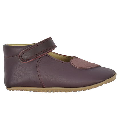 Pom Pom Hausschuhe - Ballerina für Anfänger Heart - Dark Burgund