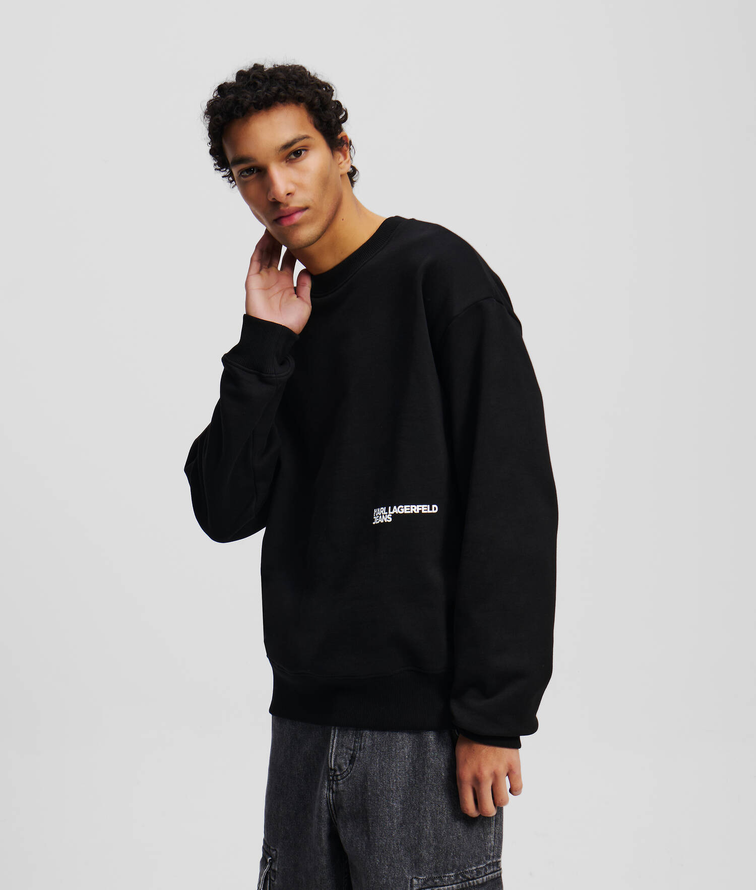 SWEAT-SHIRT AVEC MONOGRAMME SHIBORI - Noir