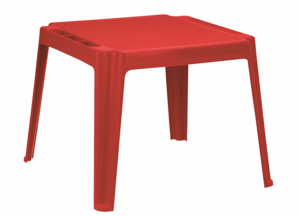 Kindertisch rot Kunststoff