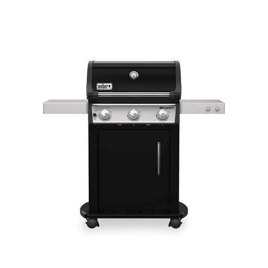 Barbecue à gaz avec plancha SPIRIT PREMIUM E-315 noir 3 brûleurs