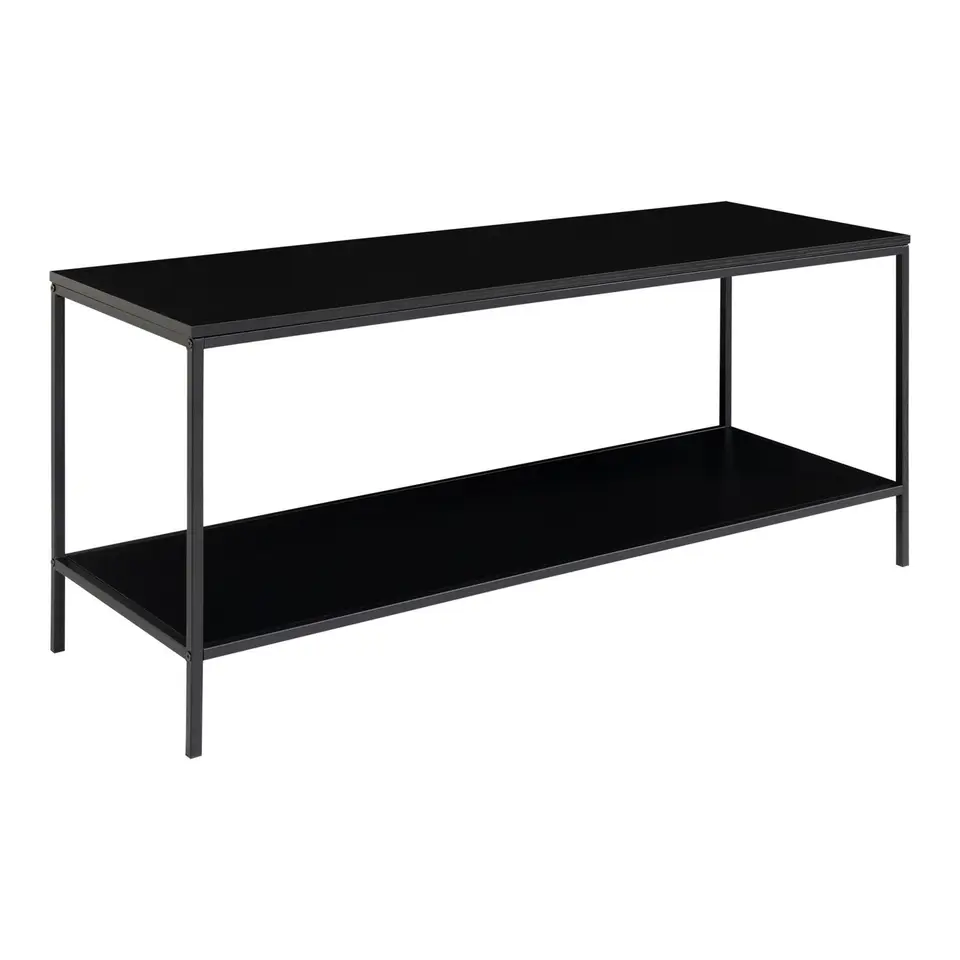 Tv-Meubel Zwart - Metaal & Melamine - Kast Vita