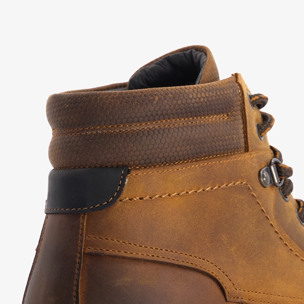 Van Beers leren heren veterboots bruin