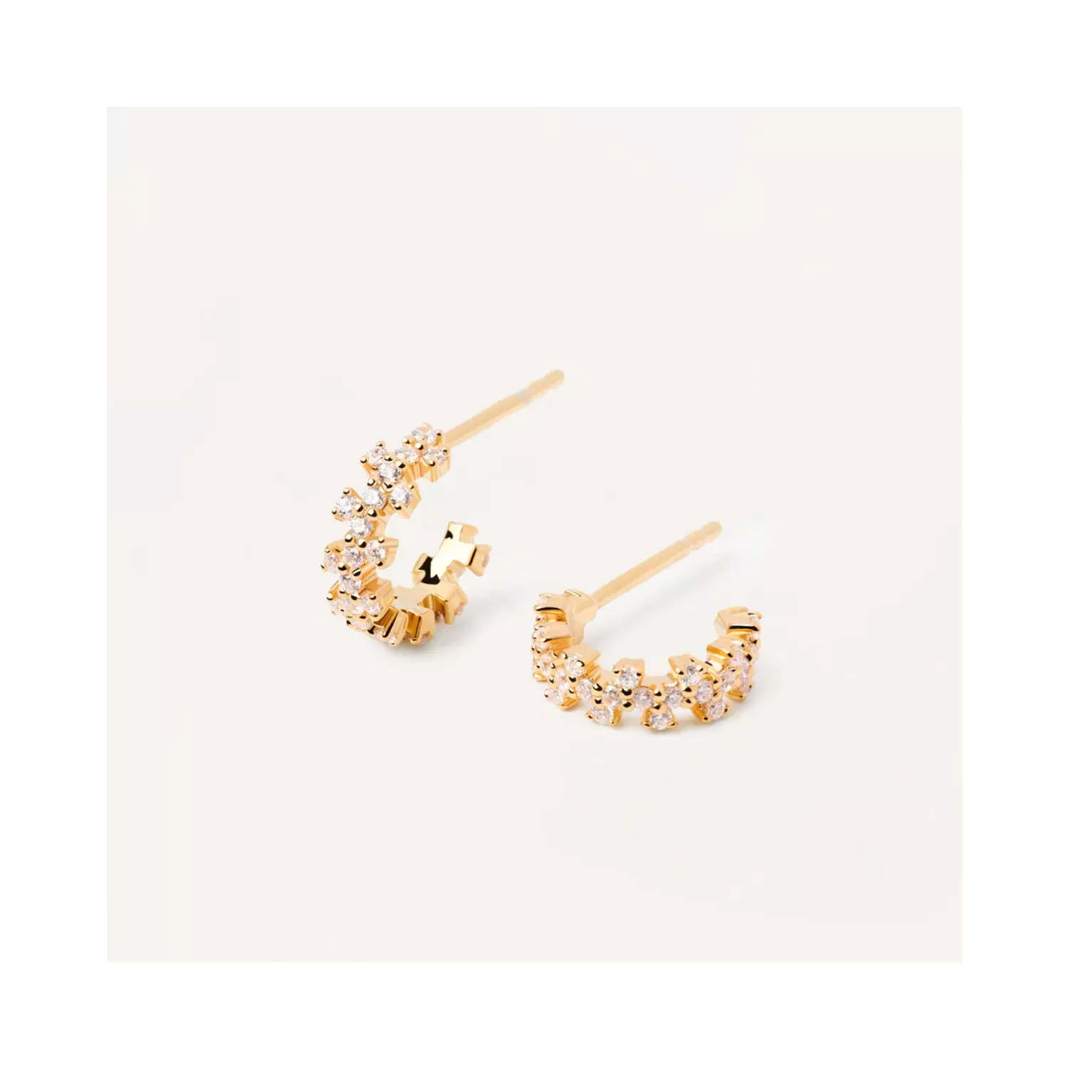 PDPAOLA Little Crown Øreringe 18 kt. Forgyldt Sølv AR01-578-U