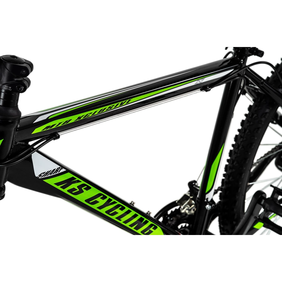 KS Cycling Mountainbike Hardtail 26 Zoll Sharp schwarz-grün schwarz-grün