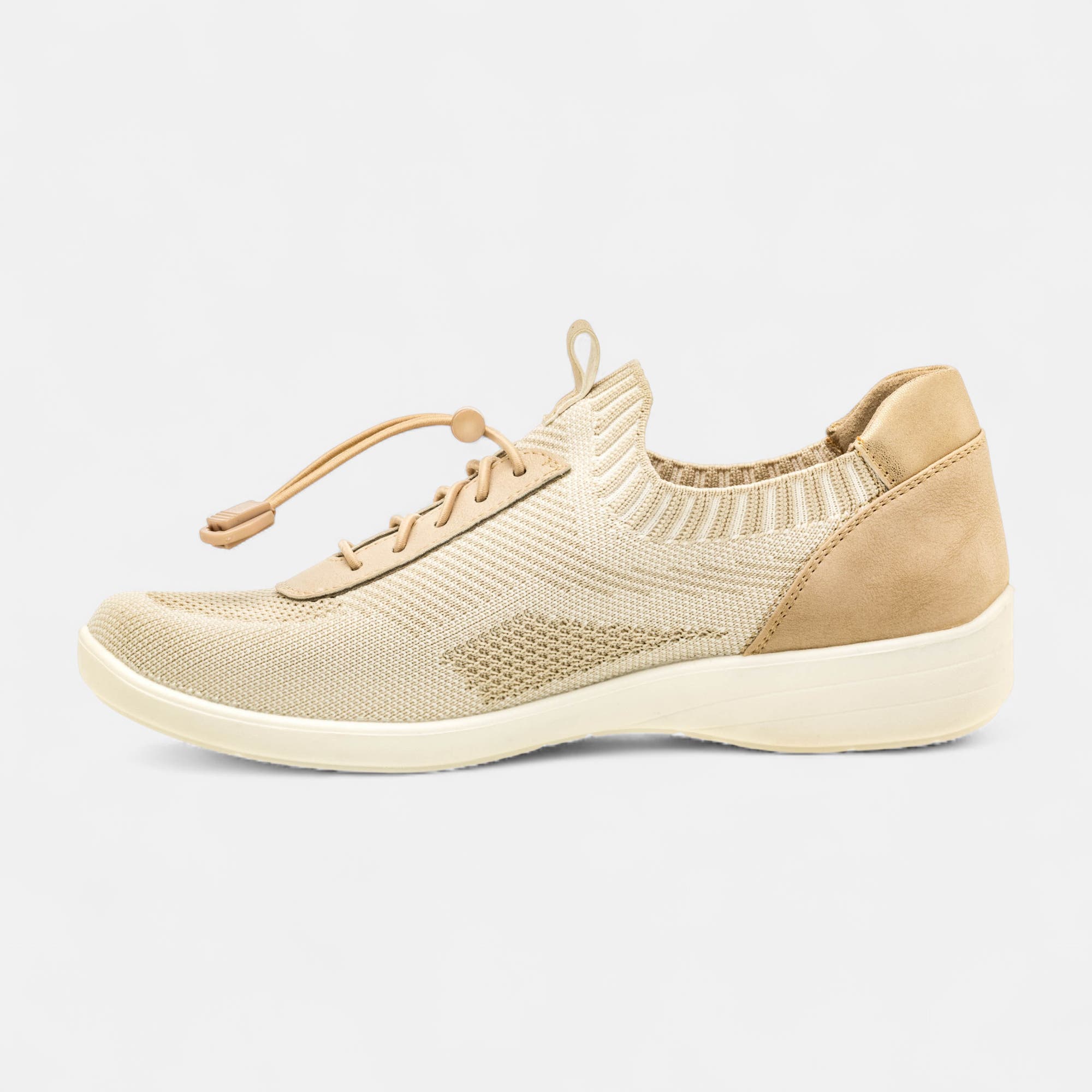 Derbies pieds sensibles Femme beige