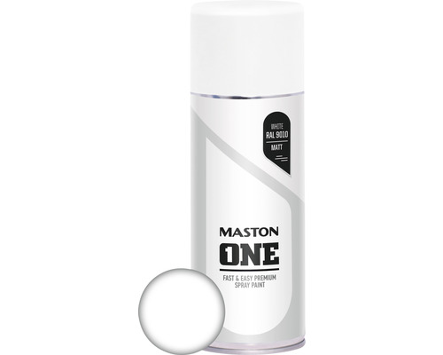 Maston ONE mat witte spuitverf 400 ml