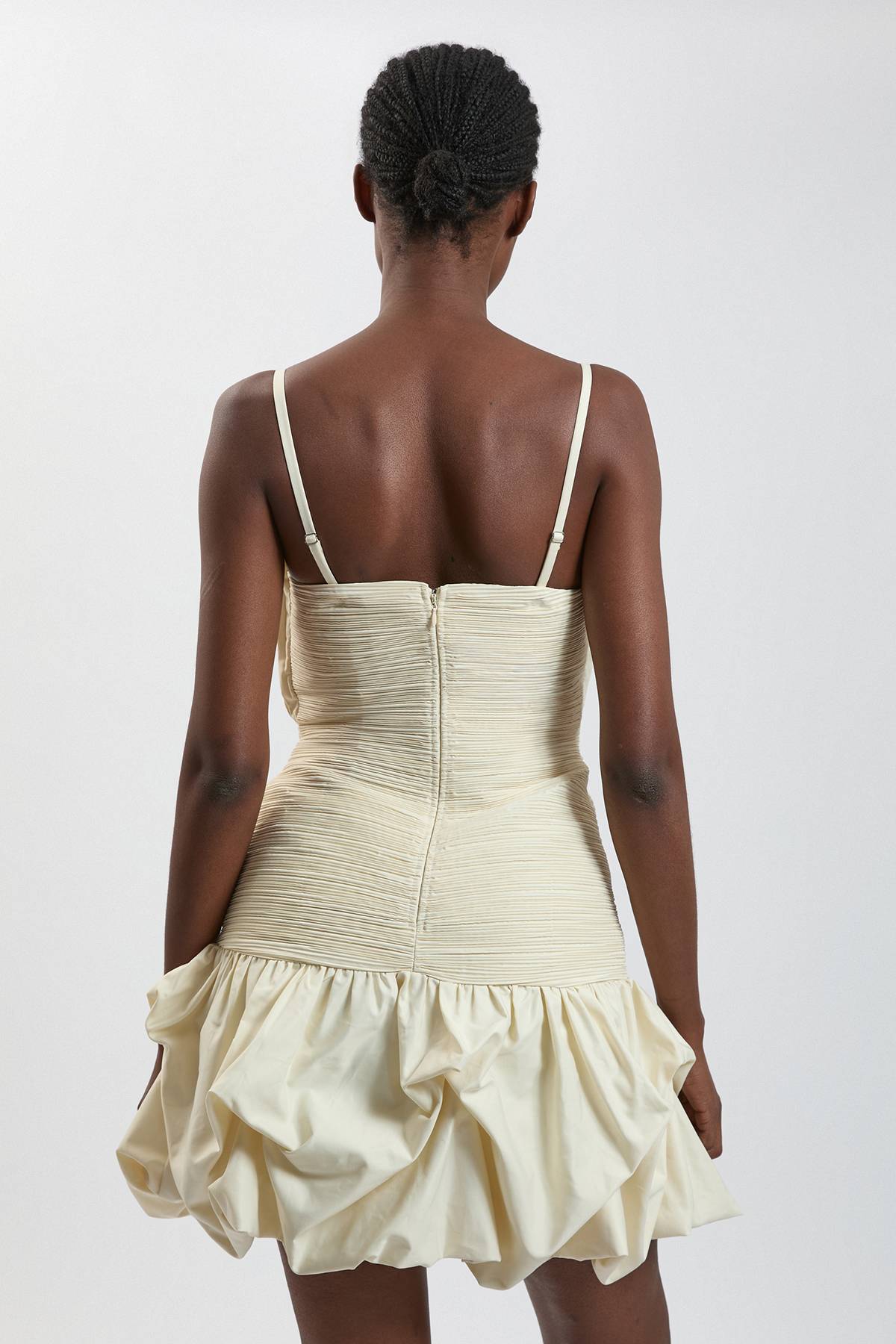 KarenMillen Robe Courte En Taffetas À Volants Pour Petite Taille