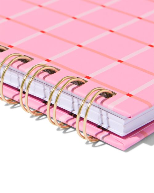 carnet de notes carreaux avec spirale