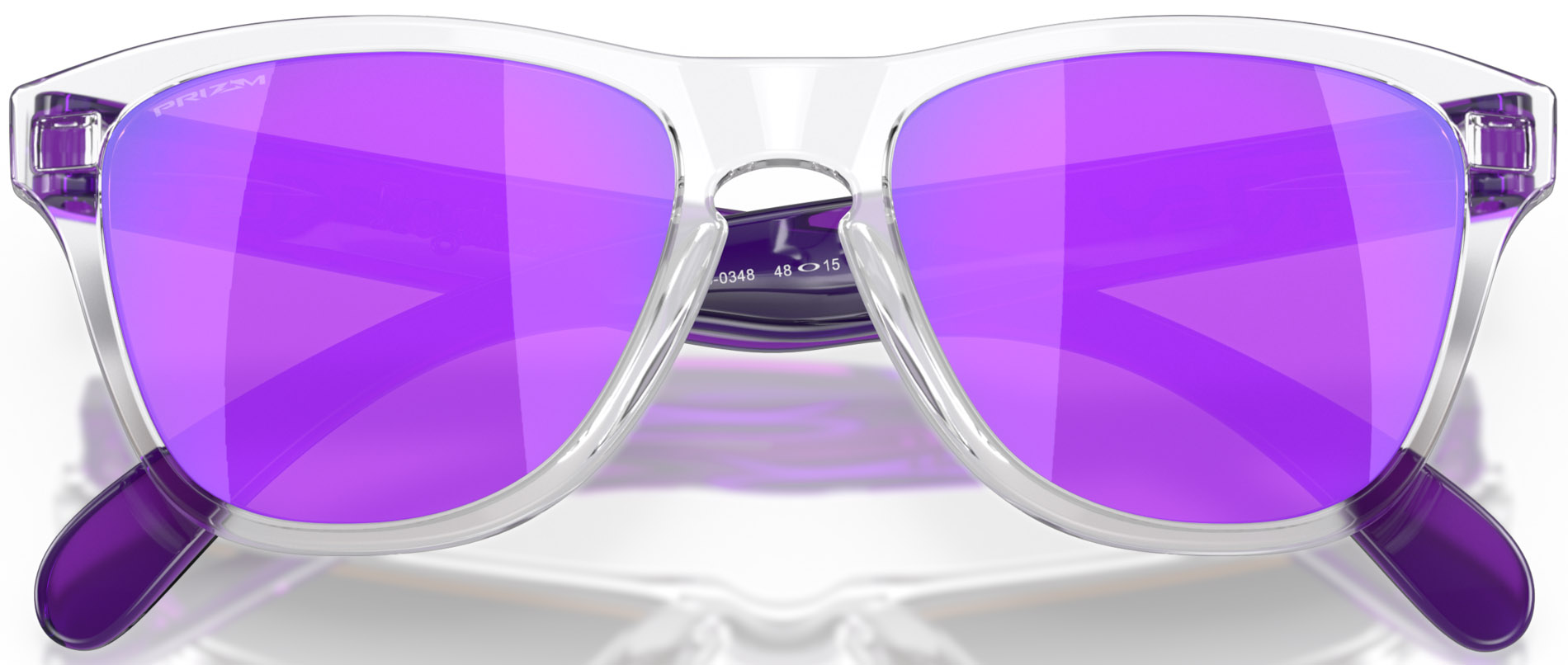 Frogskins XXS 0348/Clear w/Prizm Violet