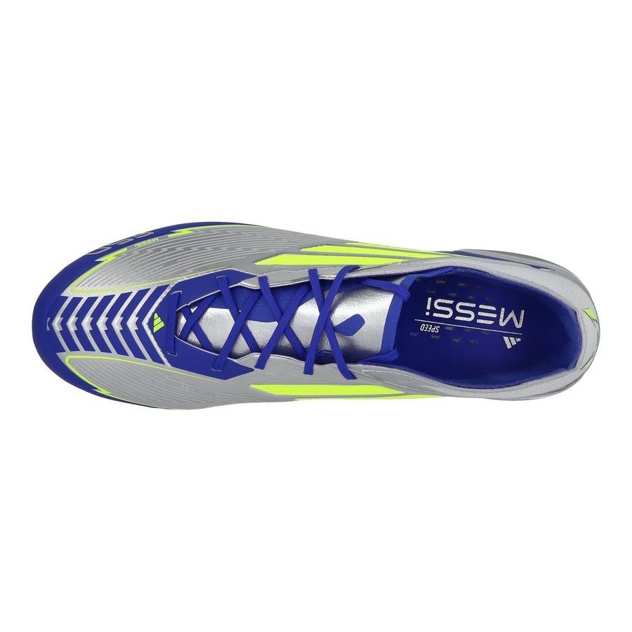 adidas F50 Messi Elite FG La Vida Rapida - Argenté/Jaune/Bleu
