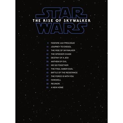 Hal Leonard Easy Piano songbook The Rise of Skywalker