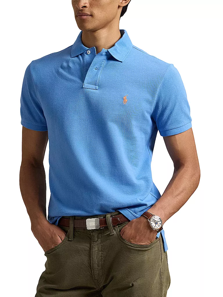 POLO RALPH LAUREN Poloshirt Custom Slim Fit hellblau