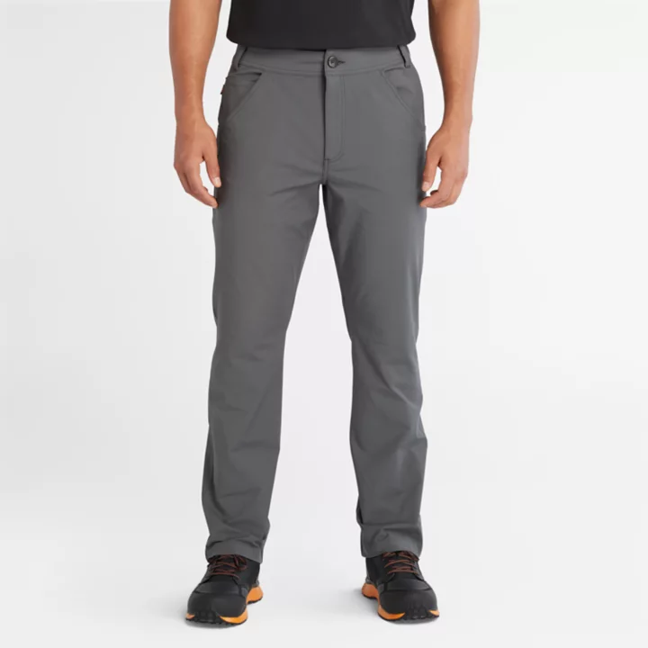 Calças de trabalho Timberland PRO Morphix Athletic para homem, em cinzento.