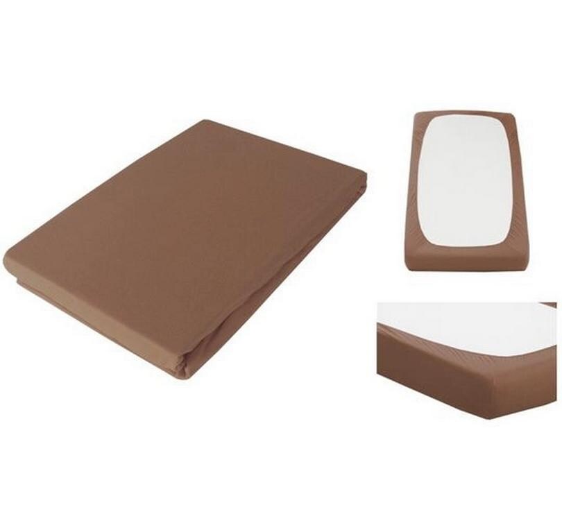 Fixleintuch Boxspring Feinjersey, 140-160 x 200 cm,AschbraunBettbezug aus Baumwolle und Elasthan