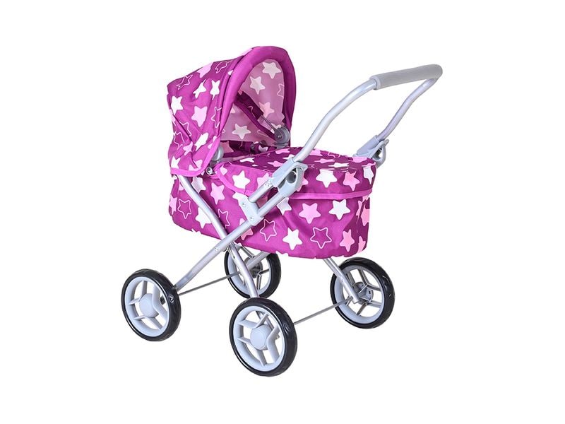 Knorrtoys Puppenbuggy Mini Lilli Star Dark Pink Puppenwagen