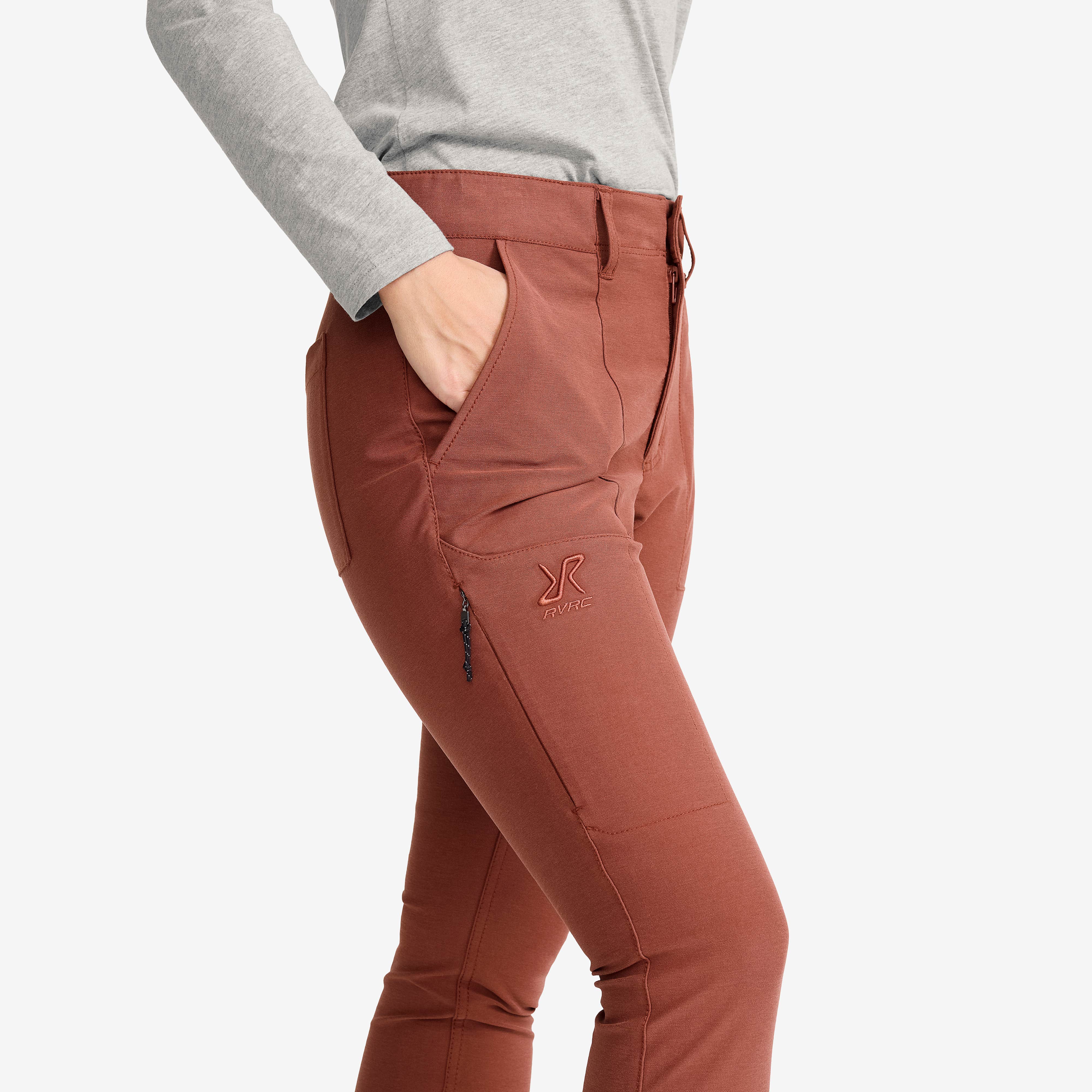 Surround Stretch Pants Dame Pink Mahogany