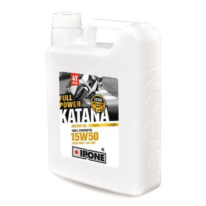 Huile moteur Ipone FULL POWER KATANA - 15W50 100% synthése - 4 LITRES Universel