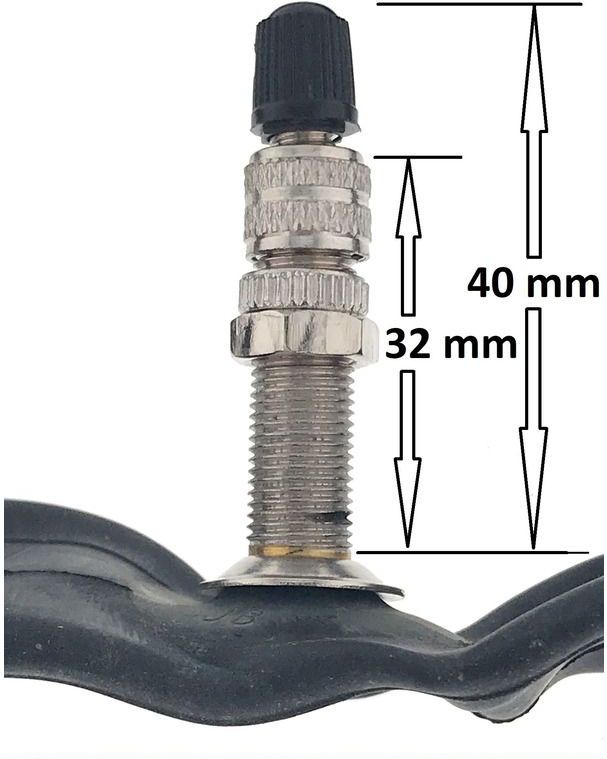 Benson Binnenband - Rubber - 28 x 1 1/2 - Dunlop Ventiel 32 mm - Zwart