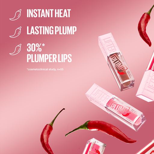 Maybelline Lifter Plump Lip Gloss, 001 Blush Blaze