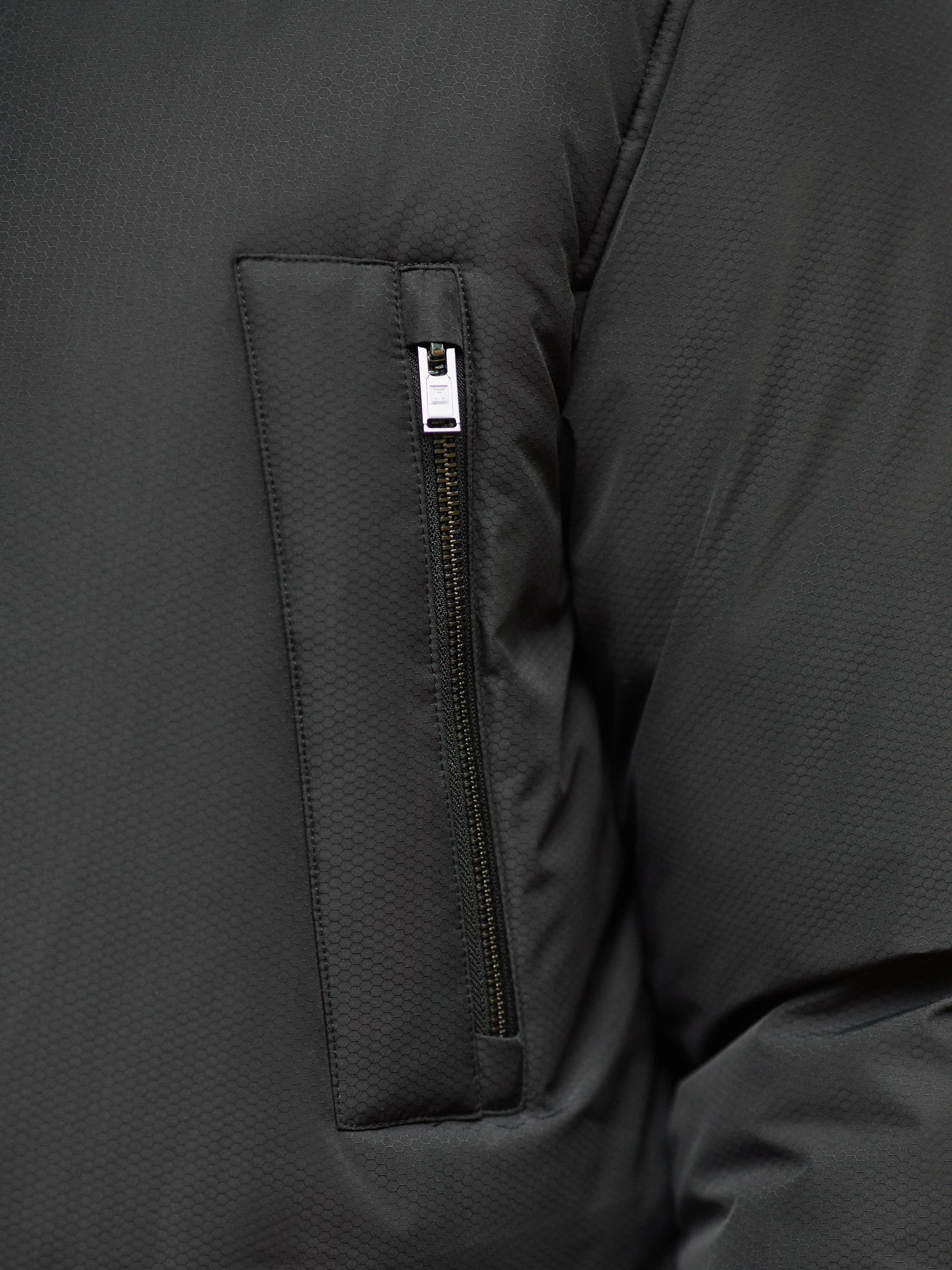 Zwart - Textured Premium Parka Jacket