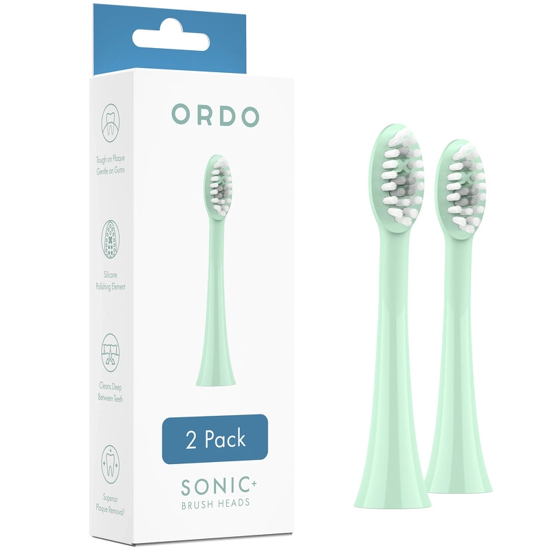 Ordo Sonic+ Brush Heads 2-pack - Mint Green