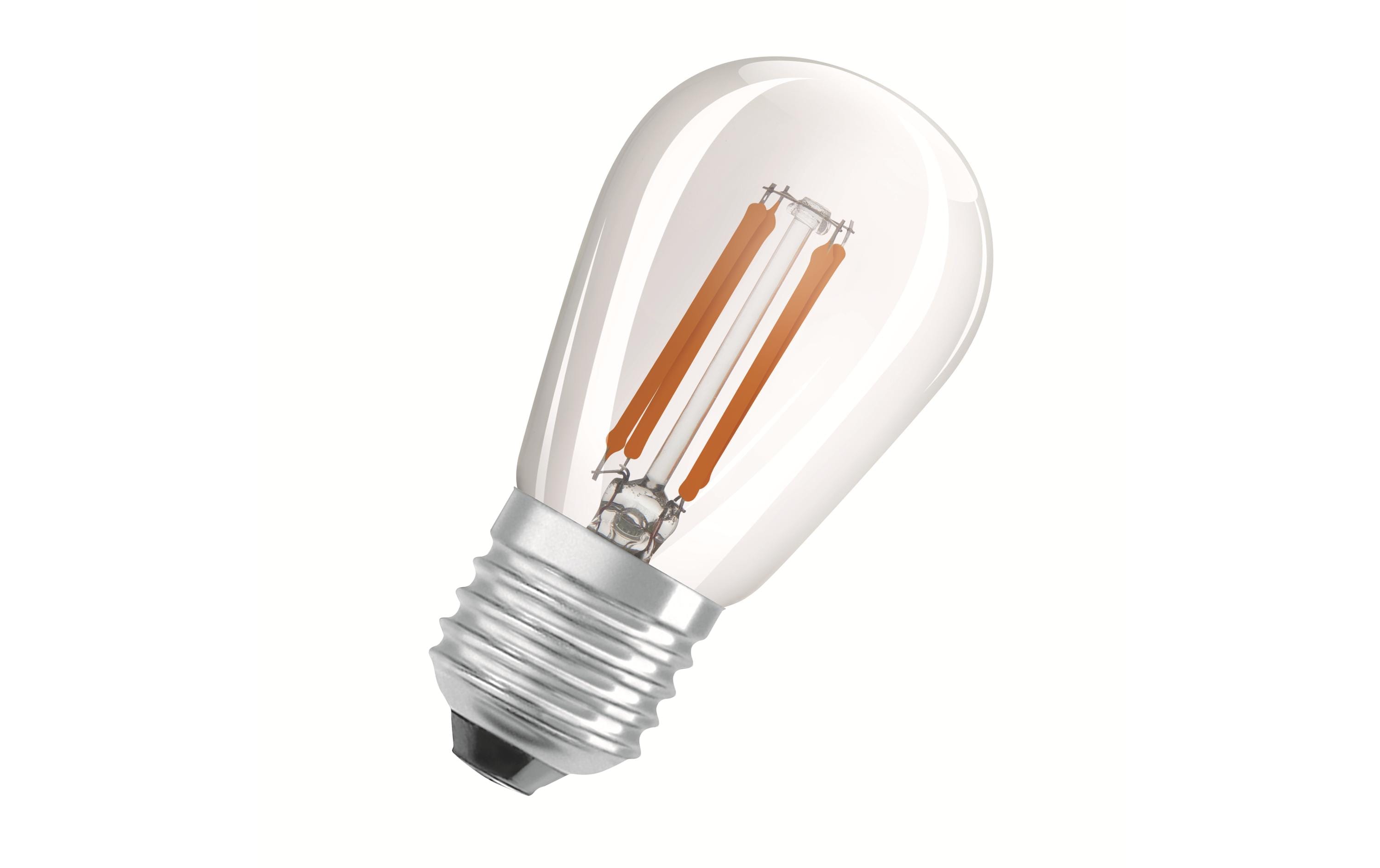 Lampe Mini Edison Superstar 45 Dim 33, 4.8W, E27 WarmweissLED-Lampen, klassische Kolbenform