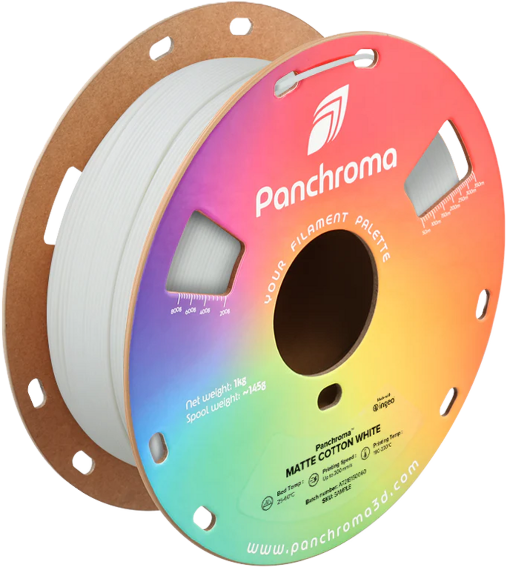 Polymaker  Panchroma™ PLA Matte Cotton White, 1,75 mm / 1000 g    Matte Eleganz in Cotton White