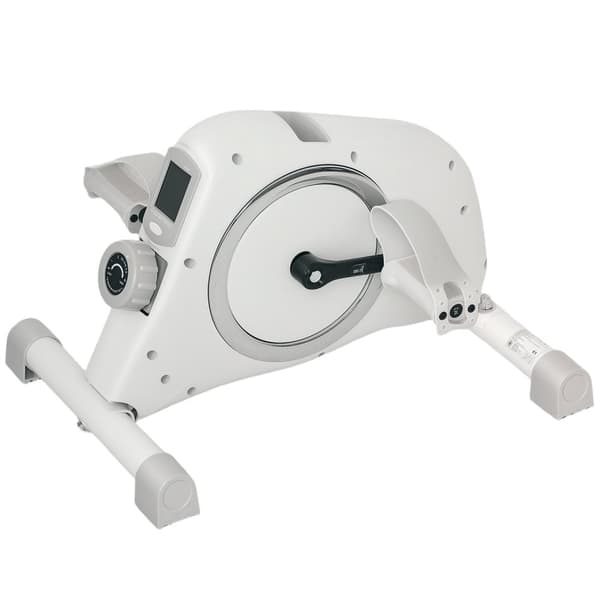 Pedaltrener minitreningssykkel for seniorer med 8 justerbare magnetiske motstander og LCD-skjermer treningssykkel for arm- og bentrener for hjemmetren
