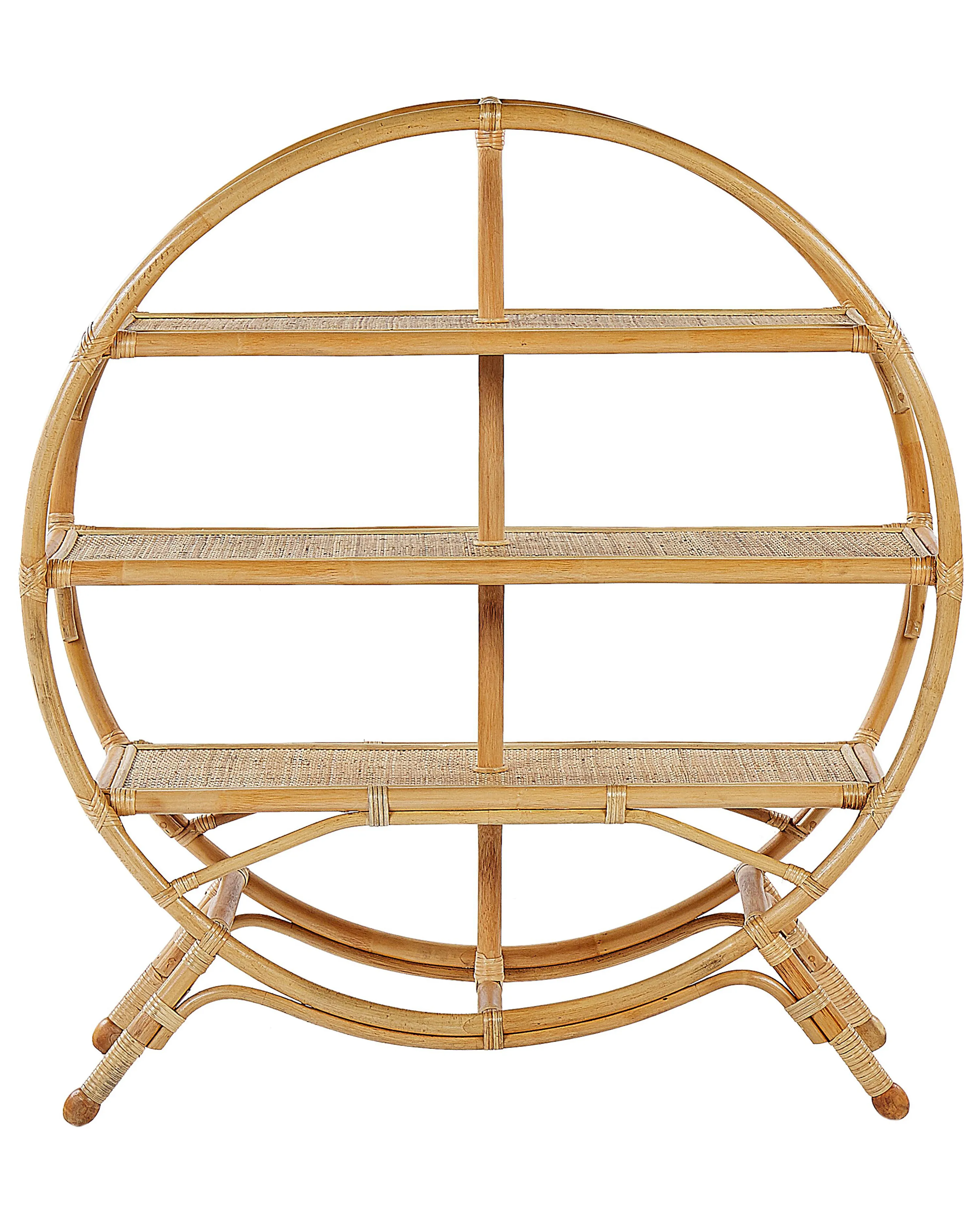 Opbergkast met 3 planken TUVALU II Rotan 109 cm Natuurlijk