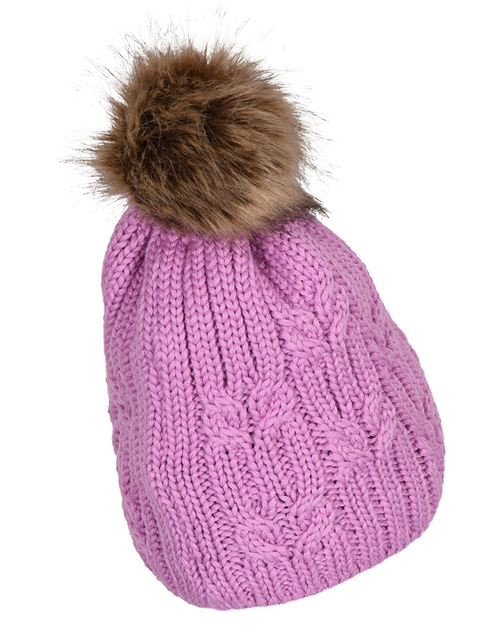 Wintermütze LWATLIN 718 gefüttert mit Wolle in rose