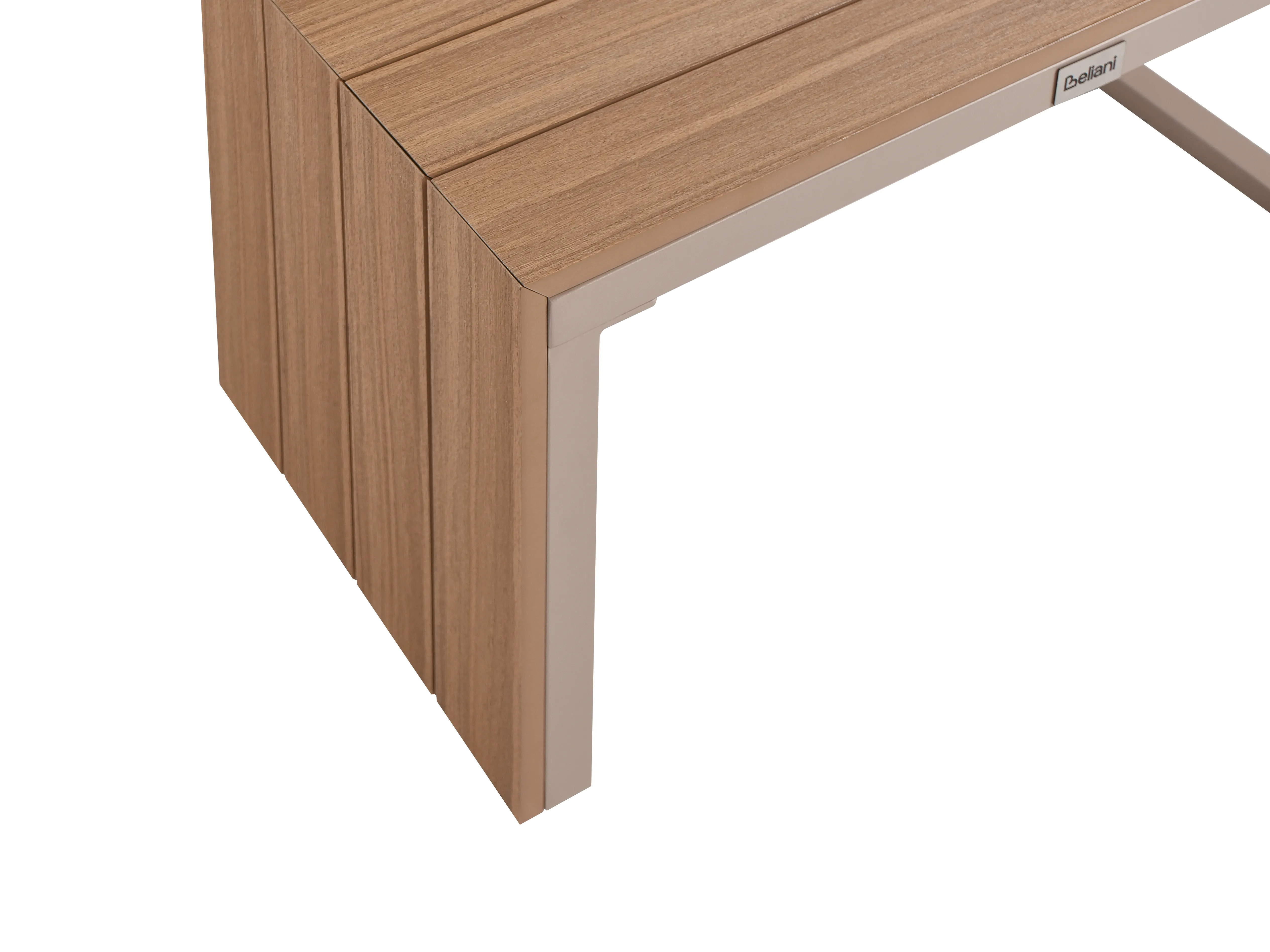 Tuin hoekloungeset met tafel 4-zits PIENZA rechtszijdig modulair Lichtbruin/beige
