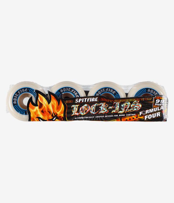 Spitfire Formula Four Lock Ins Rollen (white blue) 55 mm 99A 4er Pack