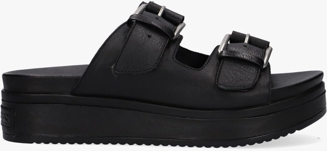SHABBIES zwarte shabbies slippers 170020174