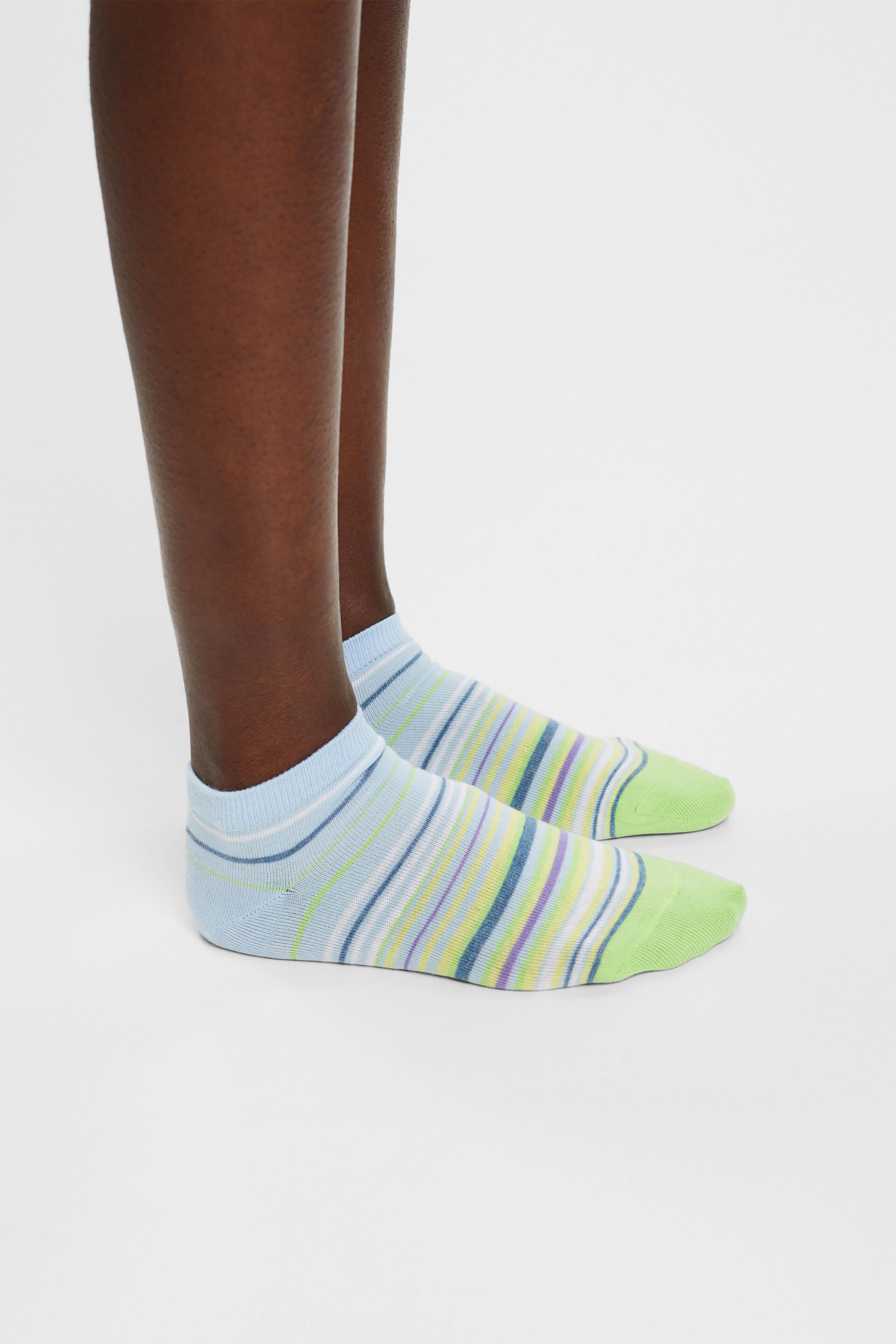 Lot de 2paires de socquettes basses colorées, coton biologique