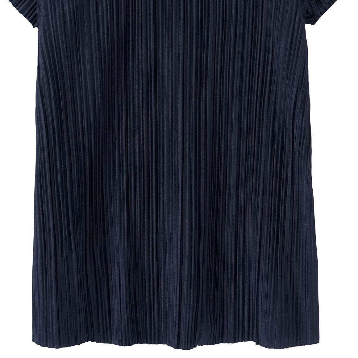 Yigga Mädchen Bluse mit Plissee-Struktur dunkelblau
