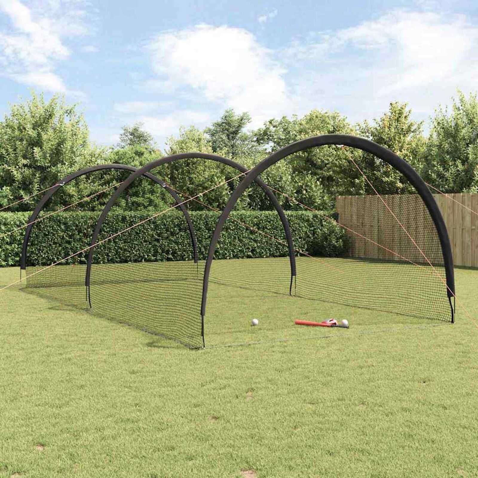vidaXL Honkbal en Softbal Zwart 70 x 35 x 24 cm Polyester